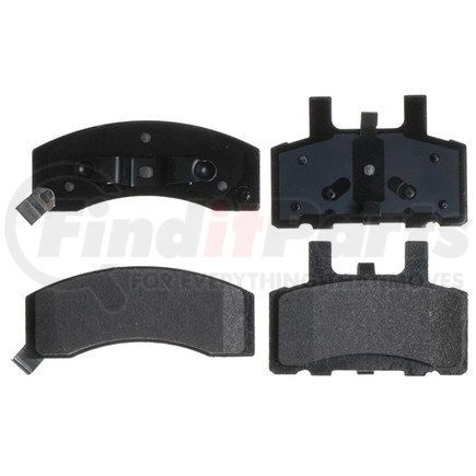 14D370MH by ACDELCO - Semi-Metallic Front Disc Brake Pad Set with Hardware