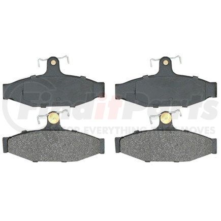 14D413MH by ACDELCO - Semi-Metallic Rear Disc Brake Pad Set with Hardware