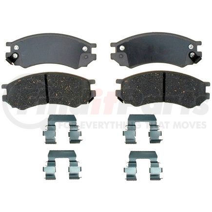 14D507CH by ACDELCO - Ceramic Front Disc Brake Pad Set with Hardware