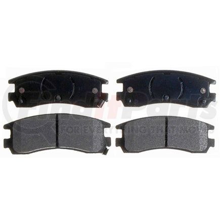 14D508M by ACDELCO - Semi-Metallic Rear Disc Brake Pad Set with Wear Sensor