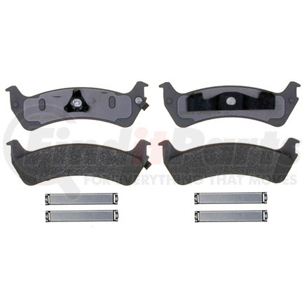 14D667AMH by ACDELCO - Semi-Metallic Rear Disc Brake Pad Set with Hardware