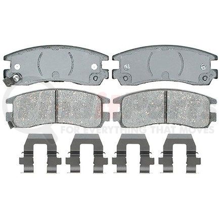 14D698CH by ACDELCO - Ceramic Rear Disc Brake Pad Set
