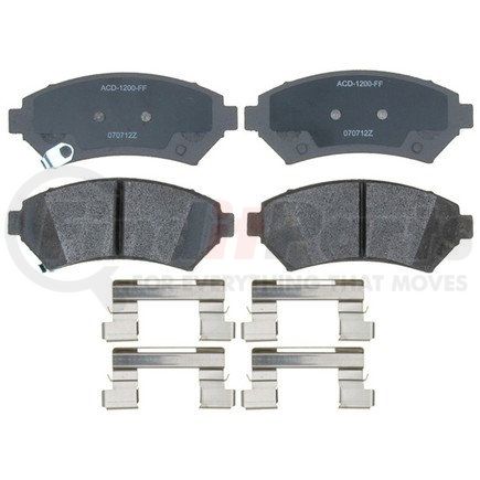 14D699MH by ACDELCO - Semi-Metallic Front Disc Brake Pad Set