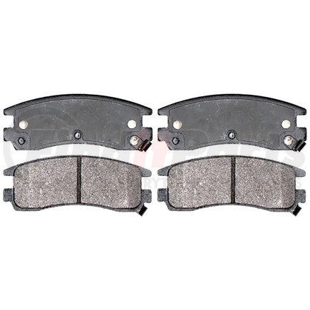 14D714MH by ACDELCO - Semi-Metallic Rear Disc Brake Pad Set with Hardware