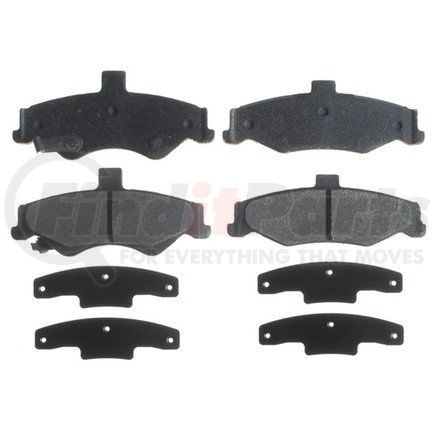 14D750CH by ACDELCO - Ceramic Rear Disc Brake Pad Set with Hardware