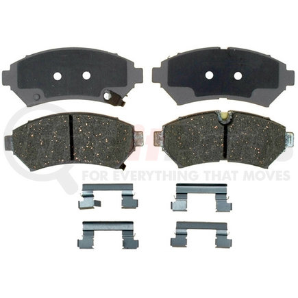 14D753CH by ACDELCO - Ceramic Rear Disc Brake Pad Set with Hardware