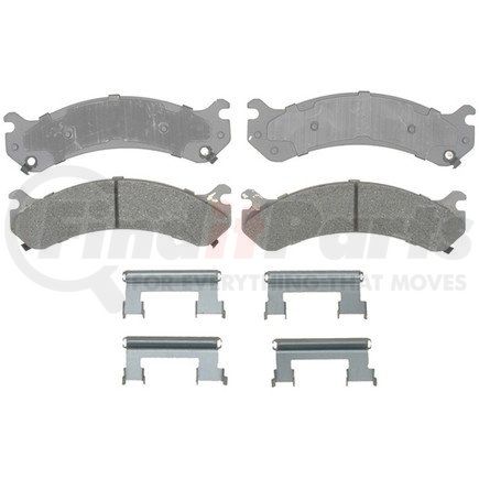 14D784MH by ACDELCO - Semi-Metallic Front Disc Brake Pad Set with Hardware