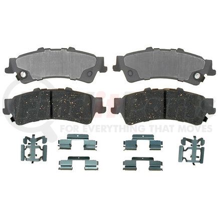 14D792CH by ACDELCO - Disc Brake Pad Set - Rear, Ceramic, with Hardware