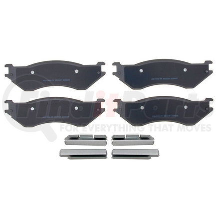 14D842MH by ACDELCO - Semi-Metallic Front Disc Brake Pad Set with Hardware