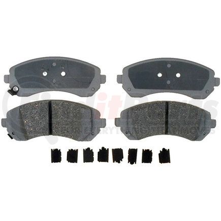 14D844CH by ACDELCO - Ceramic Front Disc Brake Pad Set with Hardware