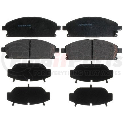 14D855C by ACDELCO - Ceramic Front Disc Brake Pad Set with Wear Sensor