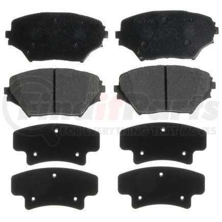 14D862CH by ACDELCO - Ceramic Front Disc Brake Pad Set with Hardware