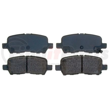14D999CH by ACDELCO - Ceramic Rear Disc Brake Pad Set with Hardware