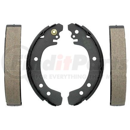 14637B by ACDELCO - Bonded Rear Brake Shoe Set