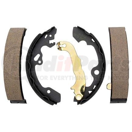 14747B by ACDELCO - Bonded Rear Brake Shoe Set with Lever