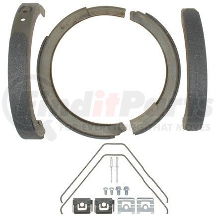 14784B by ACDELCO - Bonded Rear Parking Brake Shoe with Hardware