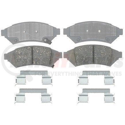 14D1000CH by ACDELCO - Ceramic Front Disc Brake Pad Set with Hardware