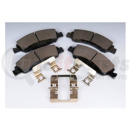 171-0975 by ACDELCO - Front Disc Brake Pad Kit with Brake Pads and Clips