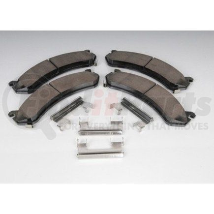 171-0978 by ACDELCO - Front Disc Brake Pad Kit with Brake Pads and Clips