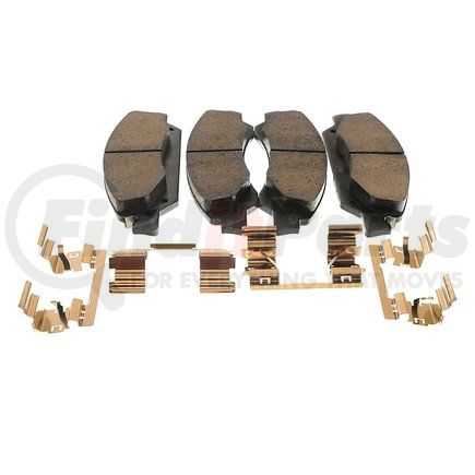 171-1129 by ACDELCO - Front Disc Brake Pad Kit with Brake Pads and Clips