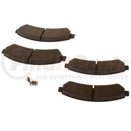 171-596 by ACDELCO - Front Disc Brake Pad Kit with Brake Pads and Clips