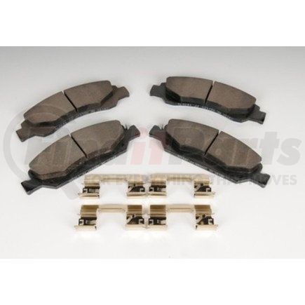 171-1074 by ACDELCO - Front Disc Brake Pad Kit with Brake Pads and Clips