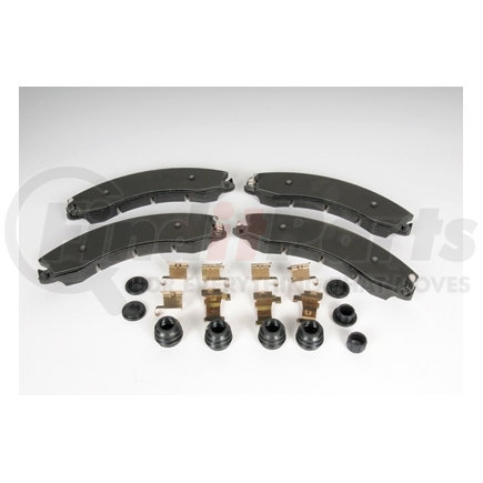 171-1079 by ACDELCO - Front Disc Brake Pad Kit with Brake Pads, Clips, Seals, Bushings, and Caps