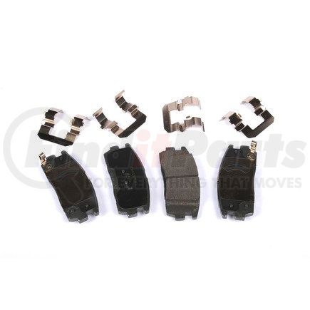 171-1095 by ACDELCO - Rear Disc Brake Pad Kit with Brake Pads and Clips