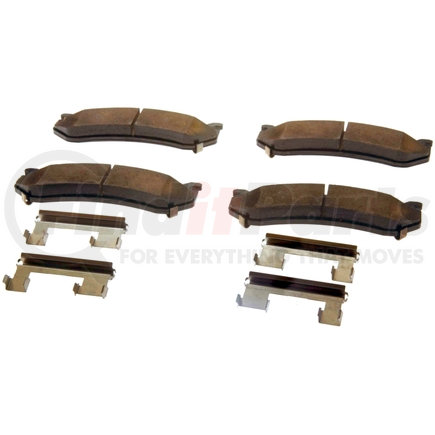 171-626 by ACDELCO - Rear Disc Brake Pad Kit with Brake Pads and Clips