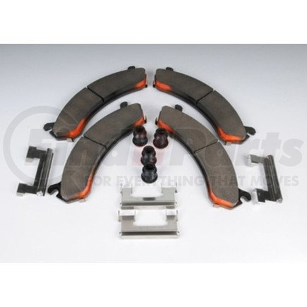 171-689 by ACDELCO - Front Disc Brake Pad Kit with Brake Pads, Clips, and Seals