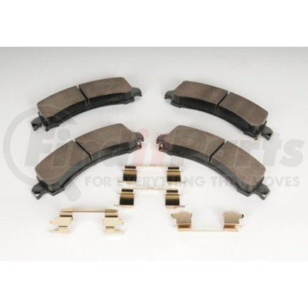 171-848 by ACDELCO - Rear Disc Brake Pad Kit with Brake Pads and Clips
