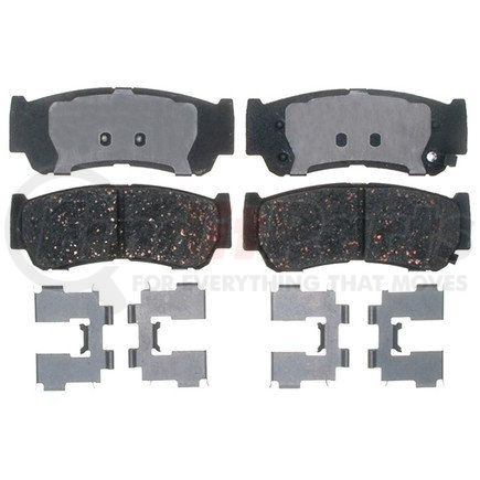 17D1297CH by ACDELCO - Ceramic Rear Disc Brake Pad Set