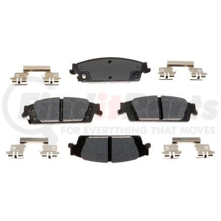 17D1707CH by ACDELCO - Gold™ Disc Brake Pad - Rear, Ceramic