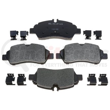 17D1775MH by ACDELCO - Semi-Metallic Front Disc Brake Pad Set