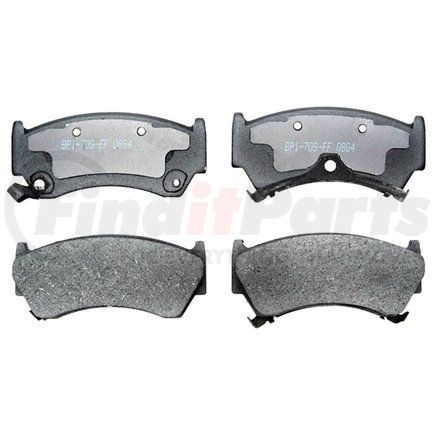 17D668 by ACDELCO - Organic Front Disc Brake Pad Set