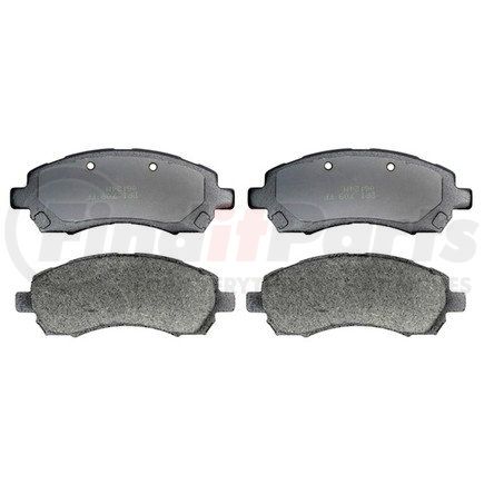 17D722 by ACDELCO - Organic Front Disc Brake Pad Set