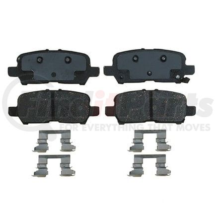 17D999MHPV by ACDELCO - Semi-Metallic Performance Rear Disc Brake Pad Set for Fleet/Police