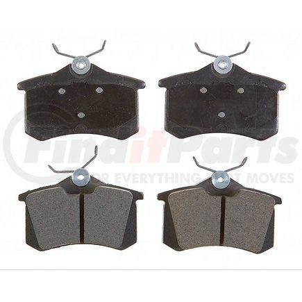 17D1017M by ACDELCO - Semi-Metallic Rear Disc Brake Pad Set