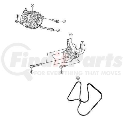 53032433AC by CHRYSLER - BELT. Accessory Drive. Diagram 8