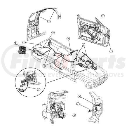 56049339AE by CHRYSLER - WIRING. Chassis. Diagram 1