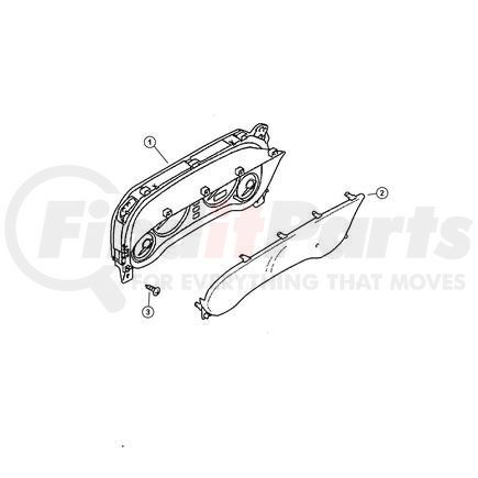MR962585 by CHRYSLER - METER ASSY. combination. Diagram 1