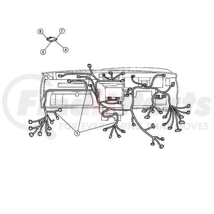 56050809AA by CHRYSLER - WIRING. Instrument Panel. Diagram 1