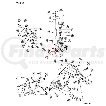 52089171 by CHRYSLER - SPRING. Front Coil. Diagram 1
