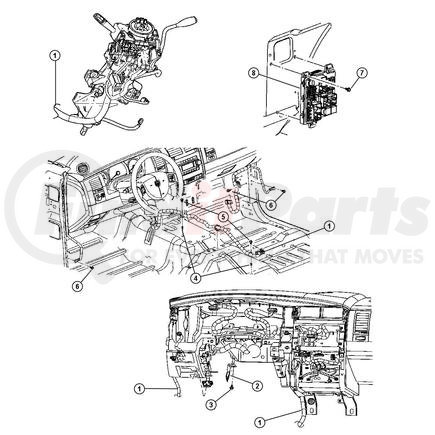 56049417AI by CHRYSLER - WIRING. Instrument Panel. Diagram 1