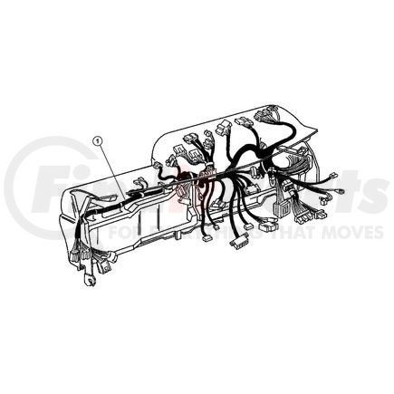 56051605AB by CHRYSLER - WIRING. Instrument Panel. Diagram 1