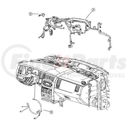 56051273AD by CHRYSLER - WIRING. Instrument Panel. Diagram 1