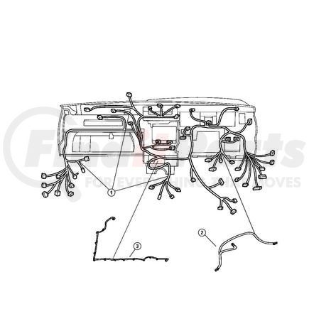 56050088AE by CHRYSLER - WIRING. Instrument Panel. Diagram 1