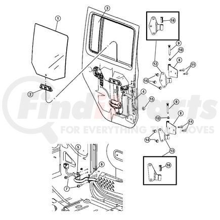 55395857AB by CHRYSLER - CHANNEL. Left. REAR DOOR GLASS LOWER FRONT. Diagram 4