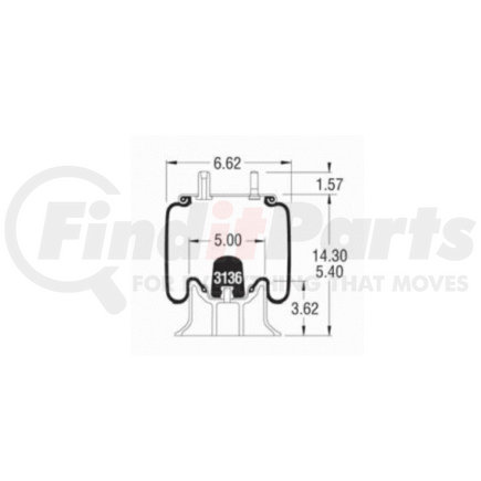 W013587504 by FIRESTONE - 26C AIR SPRING