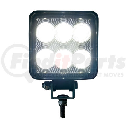 37622B by UNITED PACIFIC - Work Light - Vehicle Mounted, 6 High Power LED, Square